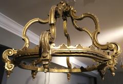 19th Century Italian Gilded Wood Bed Corona Crown - 294173