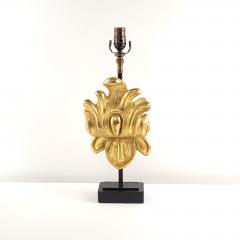 19th Century Italian Giltwood Fragment Now a Lamp - 3747488