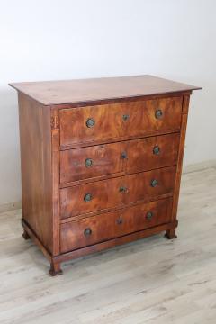 19th Century Italian Inlaid Walnut Antique Chest of Drawers - 3691050
