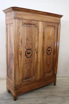 19th Century Italian Inlaid Walnut Antique Wardrobe or Armoire - 2999510