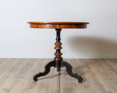 19th Century Italian Inlaid Walnut Center Table from Rolo - 4157161