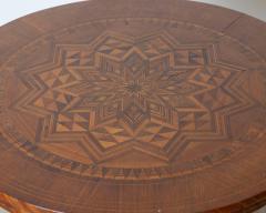 19th Century Italian Inlaid Walnut Center Table from Rolo - 4157171