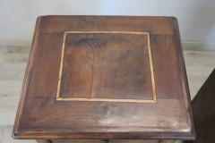 19th Century Italian Inlaid Walnut Pair of Antique Nightstands - 3376613
