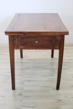 19th Century Italian Kitchen Table Poplar and Cherry Wood with Opening Top - 3186194