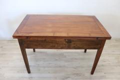 19th Century Italian Kitchen Table Poplar and Cherry Wood with Opening Top - 3186200