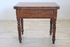 19th Century Italian L Philippe Kitchen Table in Poplar Wood with Opening Top - 3366346