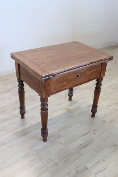 19th Century Italian L Philippe Kitchen Table in Poplar Wood with Opening Top - 3366349