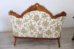 19th Century Italian Louis Philippe Antique Living Room Set or Salon Suite - 2600625
