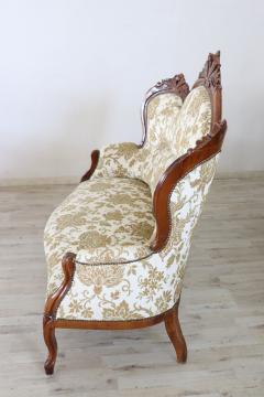 19th Century Italian Louis Philippe Antique Living Room Set or Salon Suite - 2600627