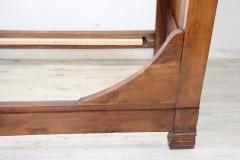 19th Century Italian Louis Philippe Antique Walnut Single Bed - 3080947