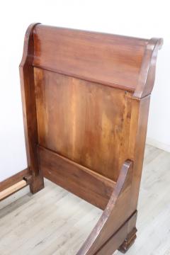 19th Century Italian Louis Philippe Antique Walnut Single Bed - 3080948