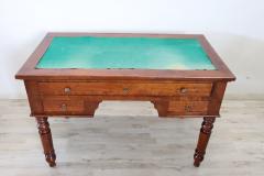 19th Century Italian Louis Philippe Cherry Wood Antique Writing Desk - 3722050