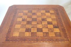 19th Century Italian Louis Philippe Inlay Walnut Chess Table or Side Table - 2670490
