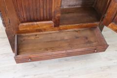 19th Century Italian Louis Philippe Solid Poplar Wood Antique Wardrobe Armoire - 4229145