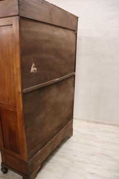 19th Century Italian Louis Philippe Solid Walnut Antique Wardrobe or Armoire - 2963095