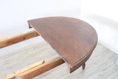 19th Century Italian Louis Philippe Solid Walnut Oval Extendable Dining Table - 3728075