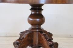19th Century Italian Louis Philippe Walnut Oval Extendable Dining Table - 3045807