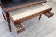 19th Century Italian Louis Philippe Walnut Wood Writing Desk - 3080839