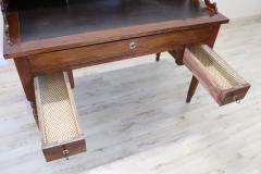 19th Century Italian Louis Philippe Walnut Wood Writing Desk - 3080840