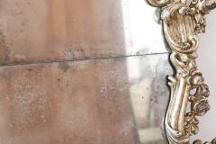 19th Century Italian Louis XV Style Carved Wood and Mecca Large Wall Mirror - 2205717