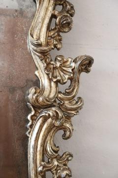 19th Century Italian Louis XV Style Carved Wood and Mecca Large Wall Mirror - 2205723