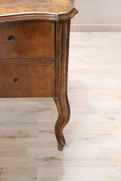 19th Century Italian Louis XV Style Walnut Large Writing Desk - 2305487