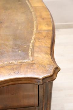 19th Century Italian Louis XV Style Walnut Large Writing Desk - 2305488