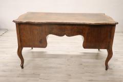 19th Century Italian Louis XV Style Walnut Large Writing Desk - 2305492