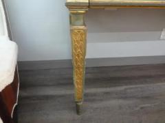 19th Century Italian Louis XVI Style Painted And Parcel Gilt Console Table - 3649944