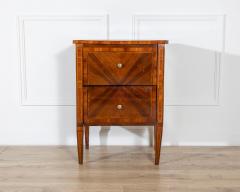19th Century Italian Louis XVI Style Walnut and Marquetry Bedside Cabinet - 4402301