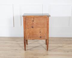 19th Century Italian Louis XVI Style Walnut and Marquetry Bedside Cabinet - 4402310