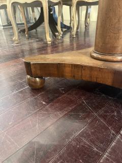 19th Century Italian Marquetry Pedestal Table - 4124197