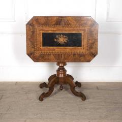 19th Century Italian Marquetry Tilt Top Table - 3559145