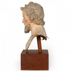 19th Century Italian Polychromed Terracotta Bust of a Saint - 4788179