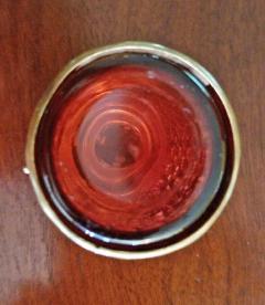 19th Century Italian Ruby Glass Box with Miniature of Basilica - 4749152