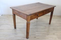 19th Century Italian Rustic Kitchen Table or Writing Table in Poplar Wood - 3230896