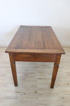 19th Century Italian Rustic Kitchen Table or Writing Table in Poplar Wood - 3230897