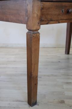 19th Century Italian Rustic Kitchen Table or Writing Table in Poplar Wood - 3230898