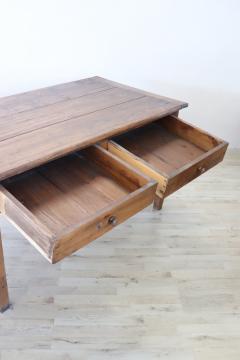 19th Century Italian Rustic Kitchen Table or Writing Table in Poplar Wood - 3230899