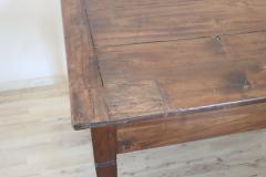 19th Century Italian Rustic Kitchen Table or Writing Table in Poplar Wood - 3230901