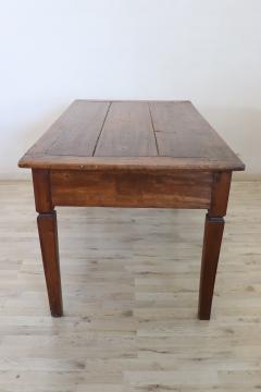 19th Century Italian Rustic Kitchen Table or Writing Table in Poplar Wood - 3230902