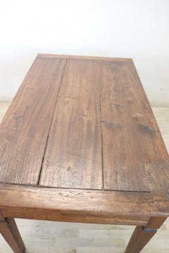 19th Century Italian Rustic Kitchen Table or Writing Table in Poplar Wood - 3230903