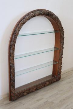 19th Century Italian Shelves with Antique Carved Walnut Frame - 2202345