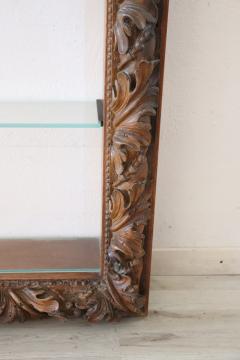 19th Century Italian Shelves with Antique Carved Walnut Frame - 2202347