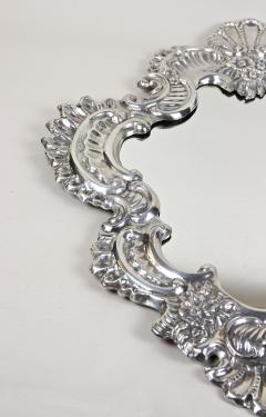 19th Century Italian Silvered Wall Mirror Embossed Copper Venice ca 1880 - 4418191