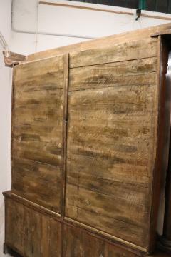 19th Century Italian Solid Fir Wood Large Bookcase - 2257416