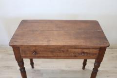 19th Century Italian Solid Poplar Wood Antique Small Writing Desk - 3218580