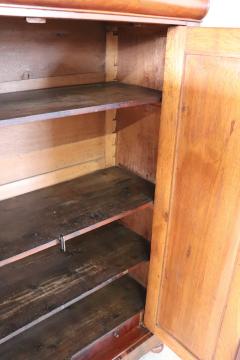 19th Century Italian Solid Walnut Wood Antique Low Wardrobe or Armoire - 2418685