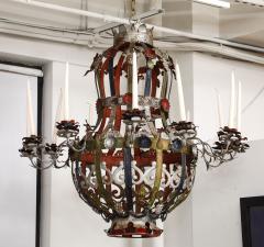 19th Century Italian Tole Chandelier - 3604510