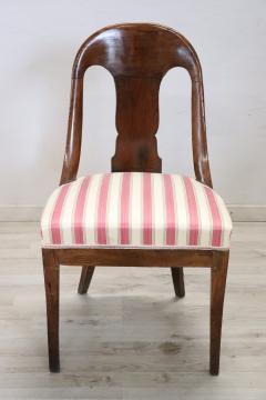 19th Century Italian Walnut Antique Desk Chair - 2763167